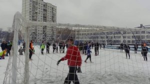 Зимний футбол  Otradnyi vs Mezhigorie (серия пенальти на снегу)