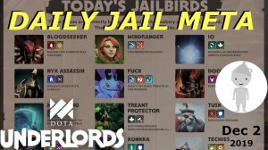 Daily Jail Meta Dec 2nd | Dota Underlords