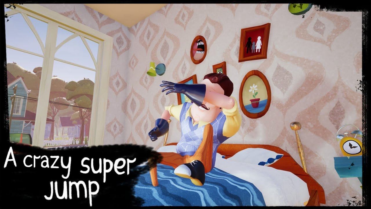 WOW!! CRAZY SUPER JUMP - HELLO NEIGHBOR смотреть онлайн