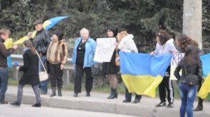 Мирная акция в Алуште "Против незаконного референдума"14.03 2014