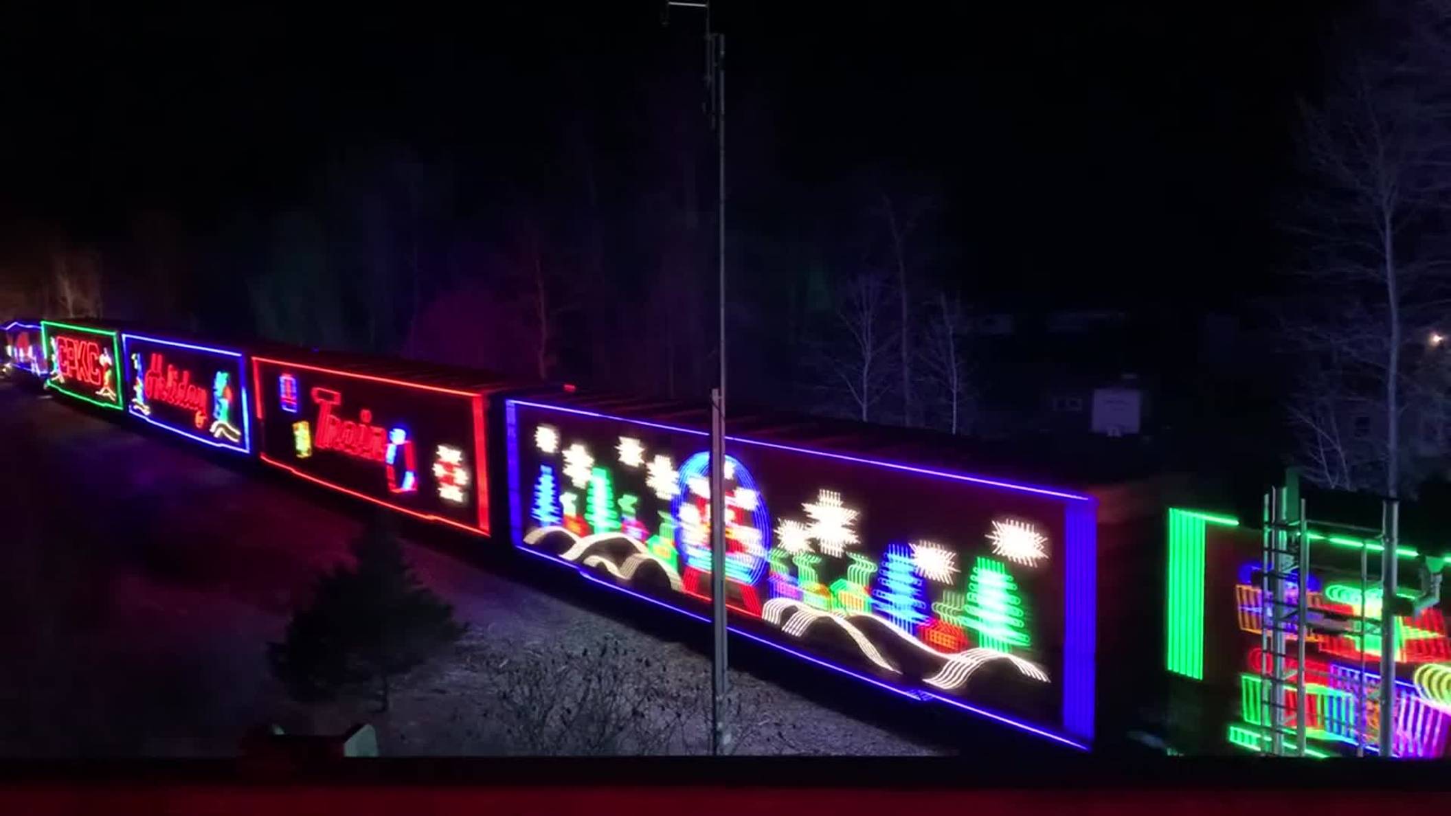 Праздничный Новогодний Поезд Санта Клауса