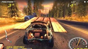 FlatOut 2 (2006) | route: Forest, Pinegrove 2 | car: derby class, Chili | Gameplay