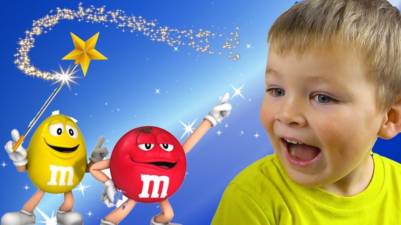 ВОЛШЕБНЫЕ ПРИКЛЮЧЕНИЯ с M&Ms !!! Невероятные превращения Лены и Паши!!!