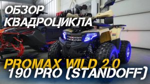 Полный ОБЗОР квадроцикла PROMAX WILD 2.0 190 PRO (STANDOFF) от магазина X-MOTORS!