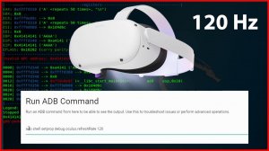 Oculus Quest 2 120hz включаем вручную через ADB команду