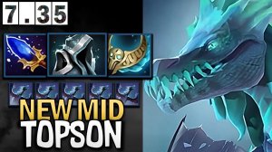 Winter Wyvern Dota 2 7.35 Topson with Aghanims - Brooch - Dota Gameplay