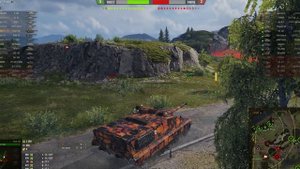 Мир танков Foch-155 тащит бой