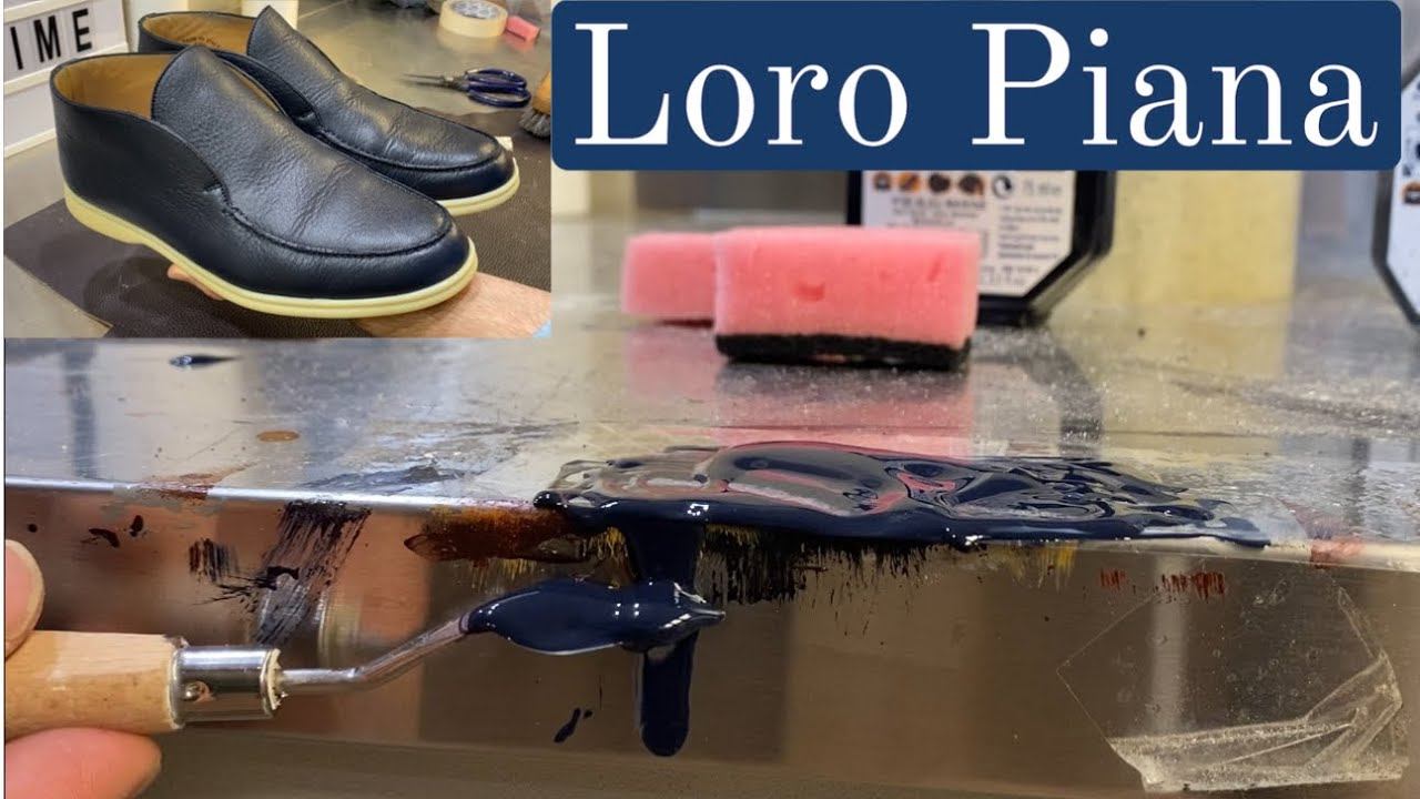 [ASMR] “Loro Piana” Open Walk. Restoration Blue Leather.