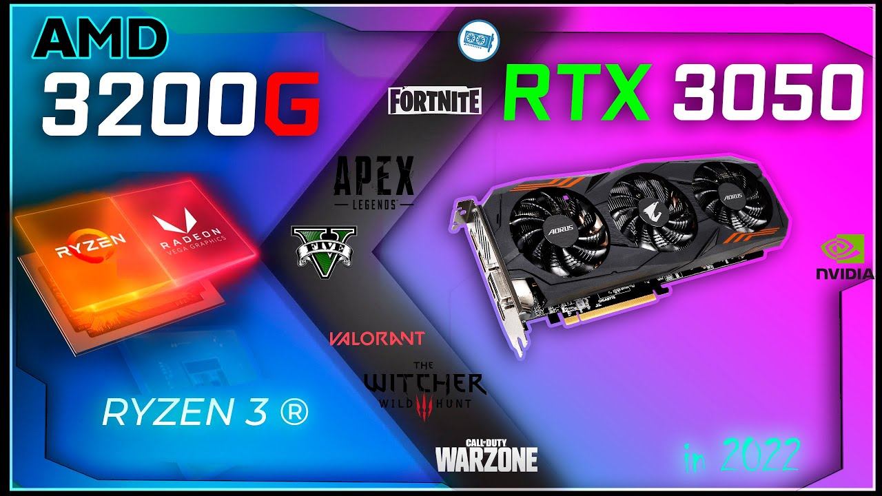 RTX 3050 on Ryzen 3 3200G in 20 Games       | 2022-2024