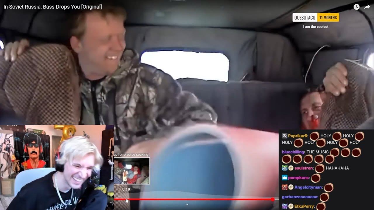 xQc's face turns red after cant stop laughing at Russian Bass Drops Them (full video) смотреть онлайн