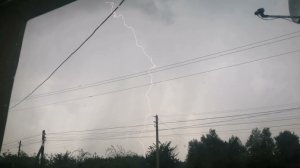 Severe thunderstorm at 30/07/2021. Сильная гроза со структурным шкваловым воротом 30 июля 2021 года