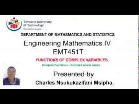 2.2.1 Complex Functions  introduction to complex power series