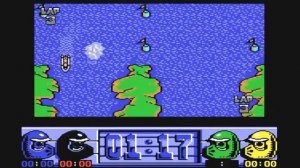 Весёлые старты - RUN THE GAUNTLET. Commodore 64 disk game.