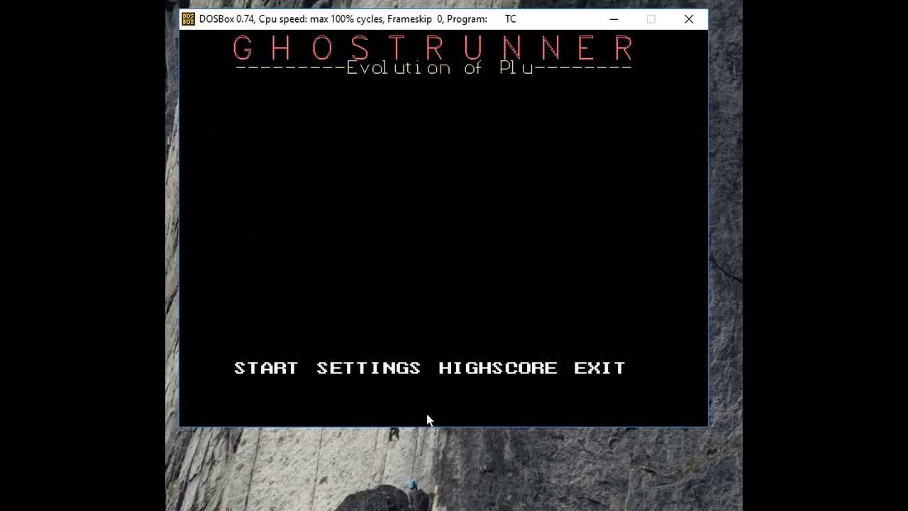 Class 12 computer science project: Turbo c++ game:GHOSTRUNNER:EVOLUTION OF PLU