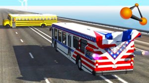 BeamNG Drive - Реалистичные автомобильные аварии и погони и ДТП. Чертов угол. Бимка.