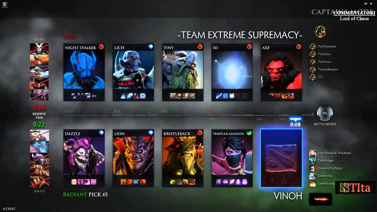 TiTa Dota - Team Extreme Supremacy vs VINOH смотреть онлайн