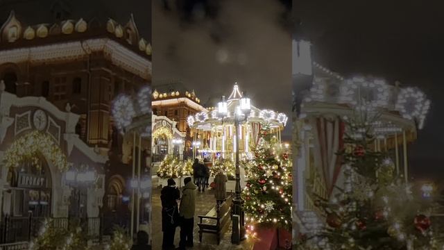 В преддверии Нового года и Рождества Москва преображается, наполняясь праздничным настроением.