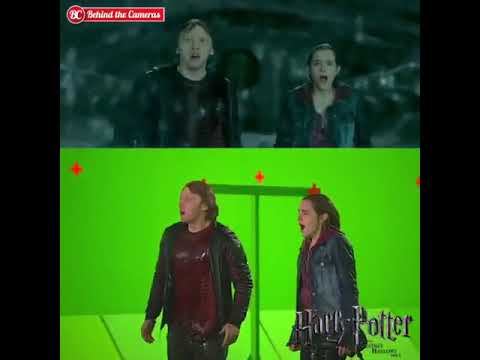 За кулисами кадры из Гарри Поттера и Дары Смерти Часть 2