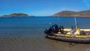 Острова Корелинские пляж бухты.