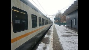 ЭП2Д-0050 ЦППК Перекраска Наше Подмосковье На станции Красный Балтиец
