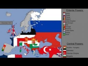 1 мировая в Европе.История с флагами