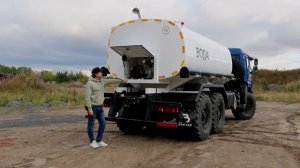 Автоцистерна для питьевой воды АЦПТ-10 КАМАЗ-43118 Cummins видео-обзор НПО "ВЕКТОР"