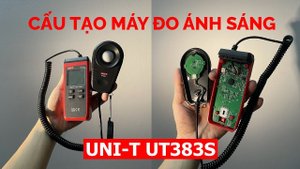 Cấu tạo Máy đo ánh sáng - lux meter UNI-T UT383S | Hiếu - Tập Làm Kỹ Sư