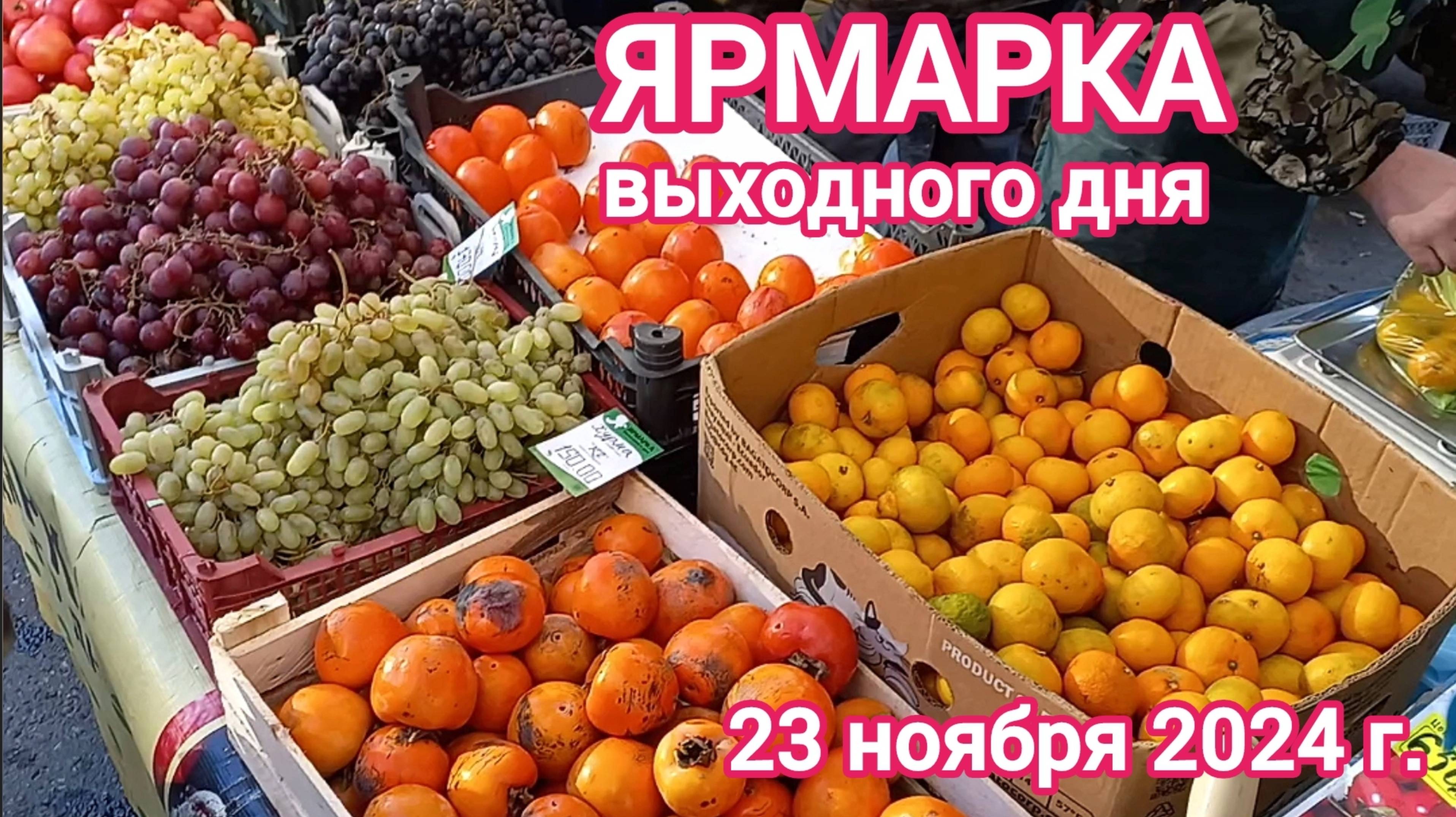 Краснодар - Ярмарка выходного дня на ул. Одесская - цены на продукты - 23 ноября 2024 г.