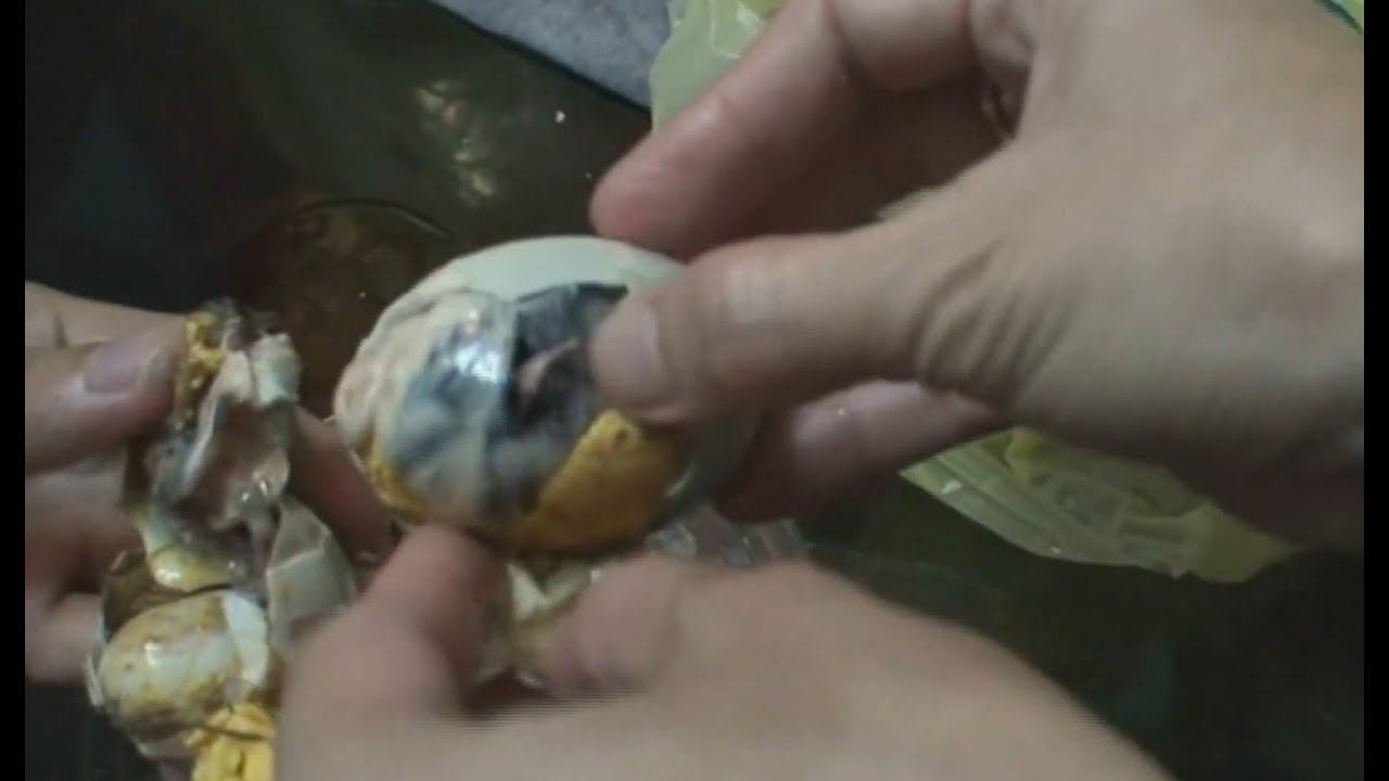 PHILIPPINES - Eating Balut street food