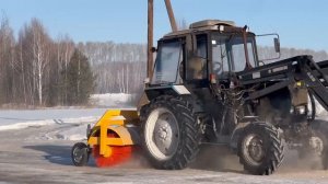 Щётка поворотная для трактора