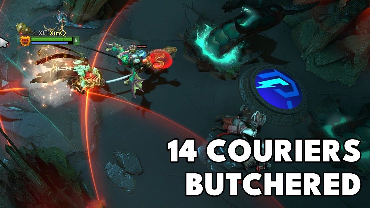 xinq trying to break matthew's record of highest slain couriers in a pro game | DOTA 2 смотреть онлайн