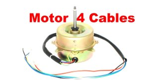 Motor de 4 cables (1 velocidad) Ventilador - Como se conecta
