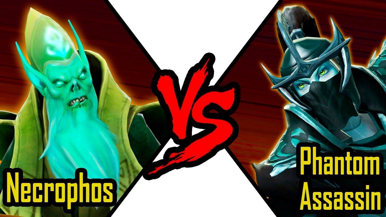 Dota 2 Necrophos VS Phantom Assassin | DOTA 2 Battle смотреть онлайн