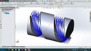tutorial HSM WORKS for SOLIDWORKS 4 axis (выборка кармана на поворотной оси)