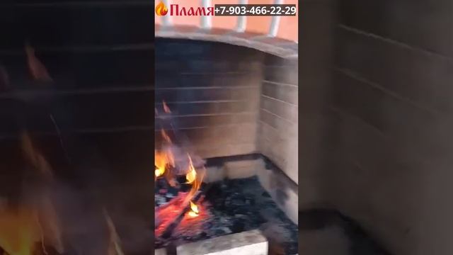 Денис собрал по проекту Михалыча мангал с печкой#shorts