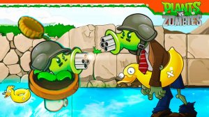 🌻 ПУЛЕМЕТ ГОРОХОСТРЕЛ КАТАПУЛЬТА! МОД ГИБРИД ПВЗ 🧄 Plants vs Zombies Hybrid Растения против зомби