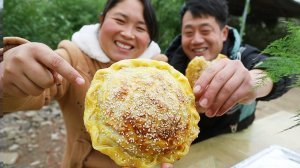 胖妹今天露一手！做梅干菜肉饼，酥脆咸香，咋吃都不腻~【陈说美食】