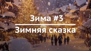 Зима #3 / Зимняя сказка / Расслабляющий видеофон для ТВ с атмосферой праздника