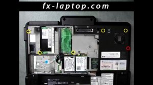 Disassembly HP Compaq 2710p - replacement, clean, take apart, keyboard, screen, battery