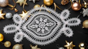 ОРИГИНАЛЬНАЯ САЛФЕТКА - КОНФЕТКА КРЮЧКОМ (БРЮГГСКОЕ КРУЖЕВО). Часть 1