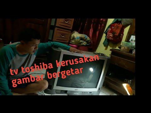 Tv toshiba kerusakan gambar bergetar .