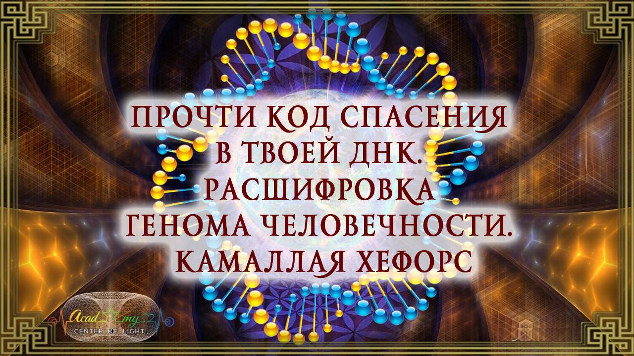 Прочти код спасения в твоей ДНК. Расшифровка генома человечности. Камаллая Хефорс