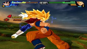 (pcsx2 HD PC ) Dragon ball z budokai tenkaichi 3 - Goku ssj Dios/God vs Vegeta ssj3  / Full speed