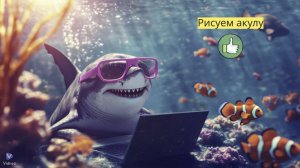 Маленькие художники: Рисуем Акулу - Детский образовательный мультфильм