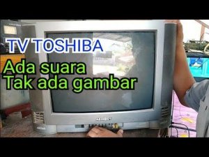 Tv toshiba. Ada suara tidak ada gambar.