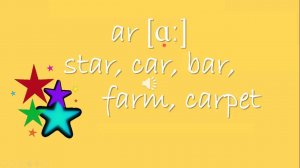 Правило чтения ar [ɑː]. Reading rule ar [ɑː]