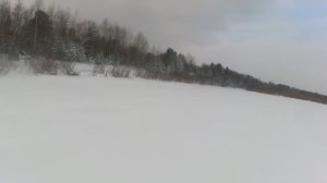 ИРБИС ТУНГУС SK500L. Делаю путик к озеру по глубокому снегу.