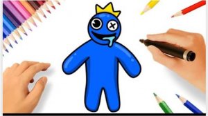 КАК РИСОВАТЬ БЛЮ 🔵| РАДУЖНЫЕ ДРУЗЬЯ ROBLOX