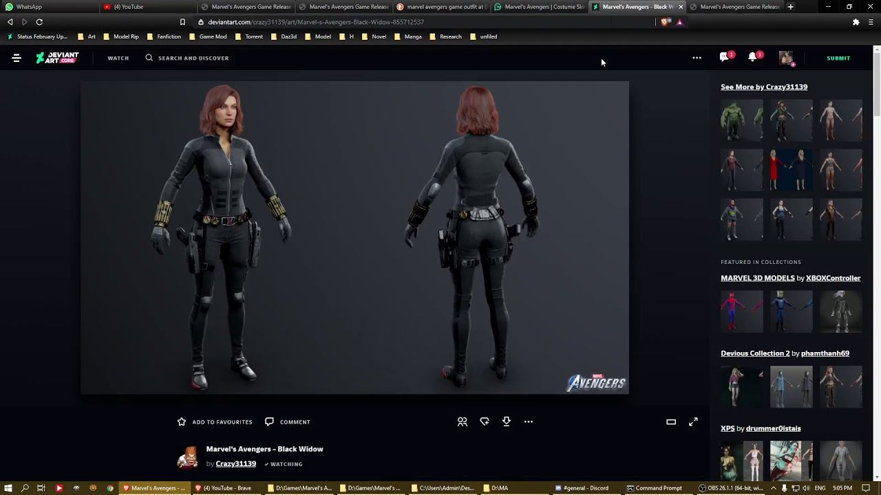 Tutorial on extracting Marvel's Avenger model.